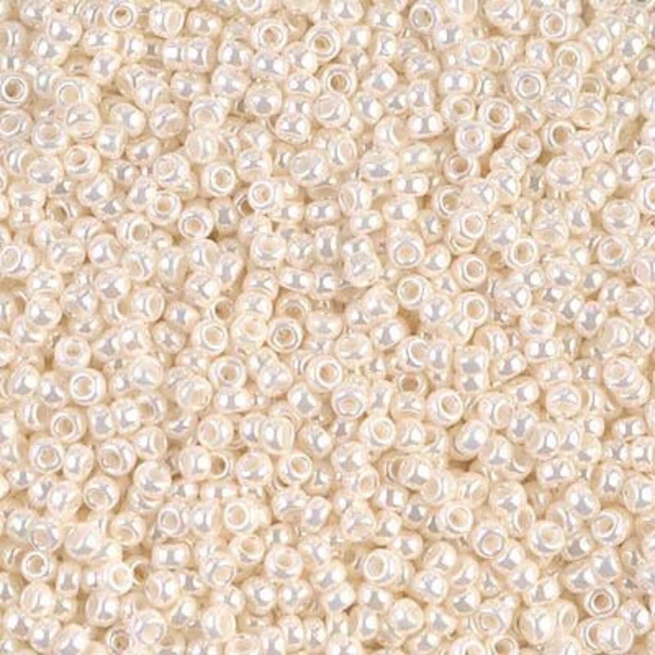 Miyuki 11 Round Seed Bead, 11-592, Antique Ivory Pearl Ceylon, 13 grams